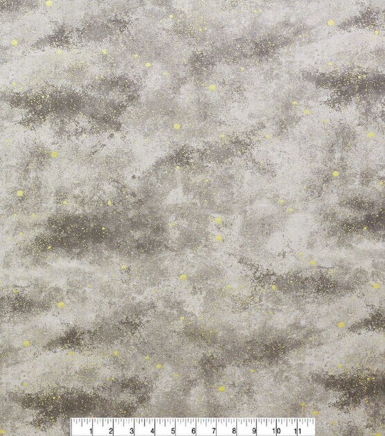 Gray Blender Quilt Metallic Cotton Fabric by Keepsake Calico, , hi-res, image 2