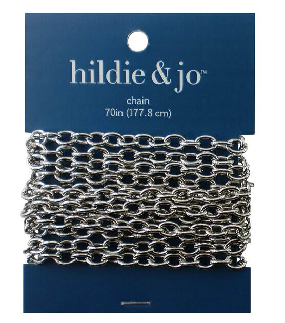 70" Silver Cable Chain by hildie & jo