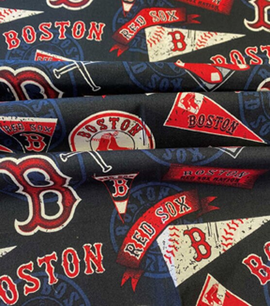 Fabric Traditions Boston Red Sox Cotton Fabric Vintage, , hi-res, image 3
