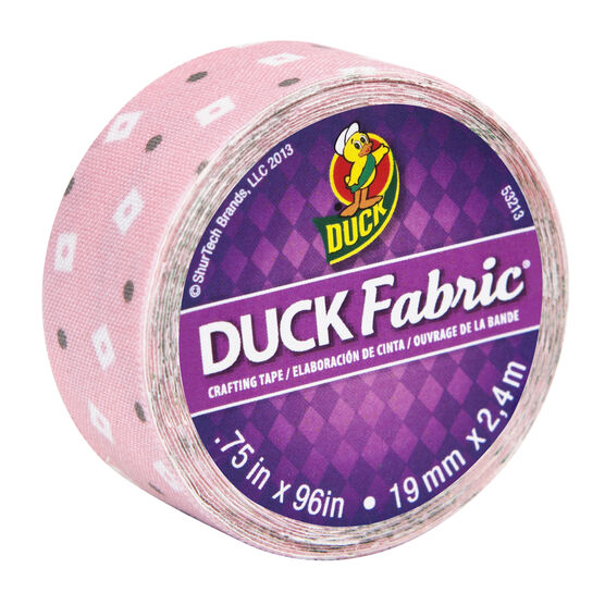 Duck Tape Mini Pink Brown Dot Fabric