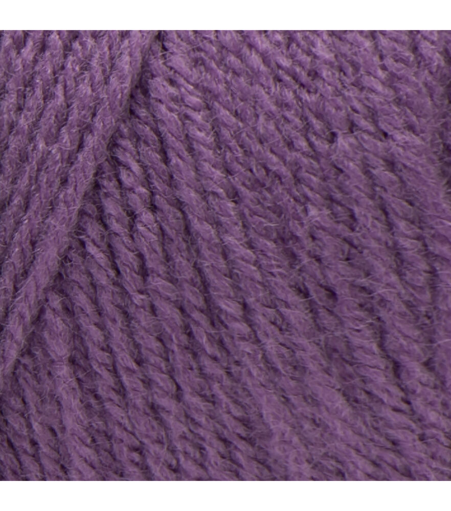 Red Heart Super Saver Worsted Acrylic Yarn, Medium Purple, swatch, image 41
