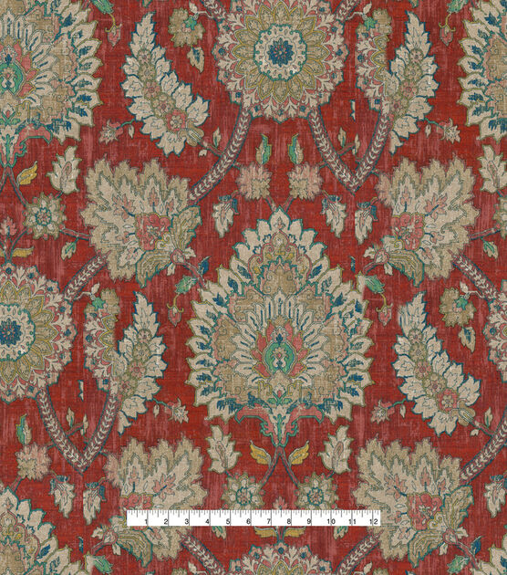 Waverly Upholstery 6"x6" Fabric Swatch Castleford Garnet, , hi-res, image 4