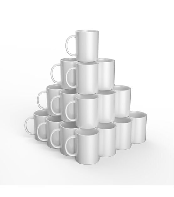 Cricut Mug Press 15oz White Ceramic Blank Mugs 36ct