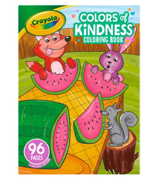 Crayola 96 Sheet Colors of Kindness Coloring Book With Stickers