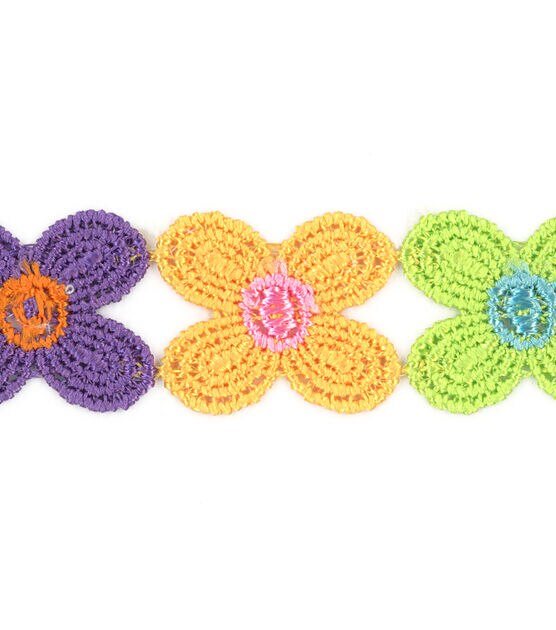 Simplicity Daisy Trim 0.88''x3' Multi