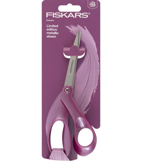 Fiskars Metallic 8in Magenta Scissors, , hi-res, image 2