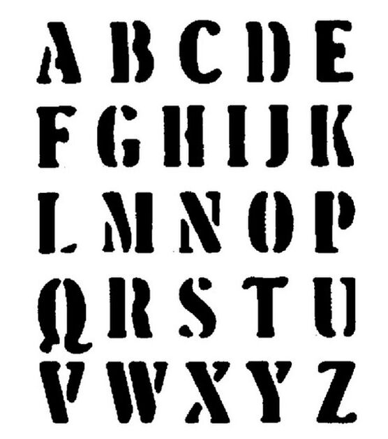 Plaid Letter Stencil Value Pack (4-Inch), 28874 Genie
