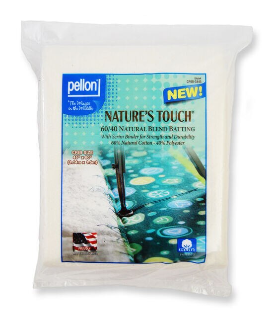 Pellon Nature's Touch 60/40 Natural Blend Batting 34"x45"