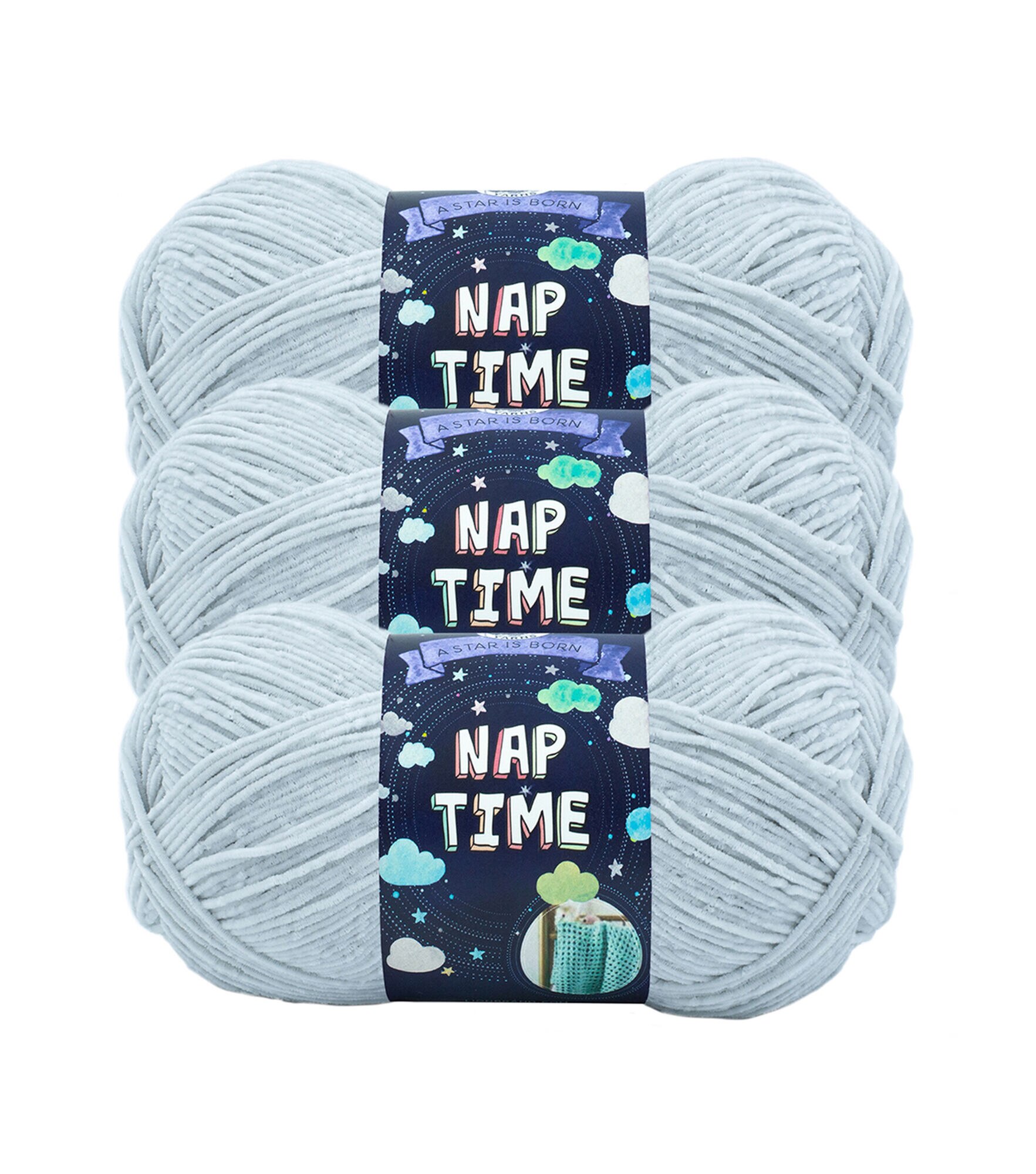 Lion Brand Nap Time Yarn 3 Bundle