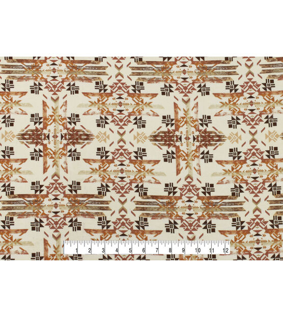Neutral Aztec Super Snuggle Flannel Fabric, , hi-res, image 4