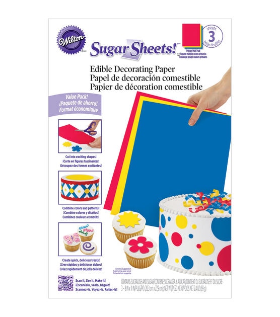 Sugar Sheets Edible Paper Print-Ons Sheets A4 (8.3 x 11.7 Inch