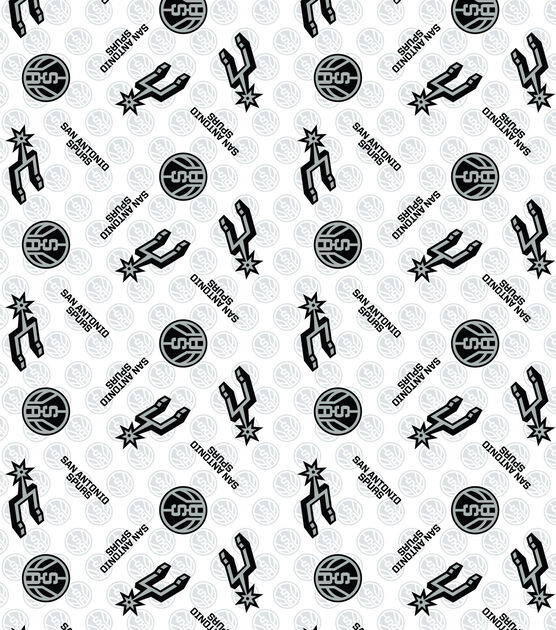 San Antonio Spurs Cotton Fabric Logo Toss, , hi-res, image 2