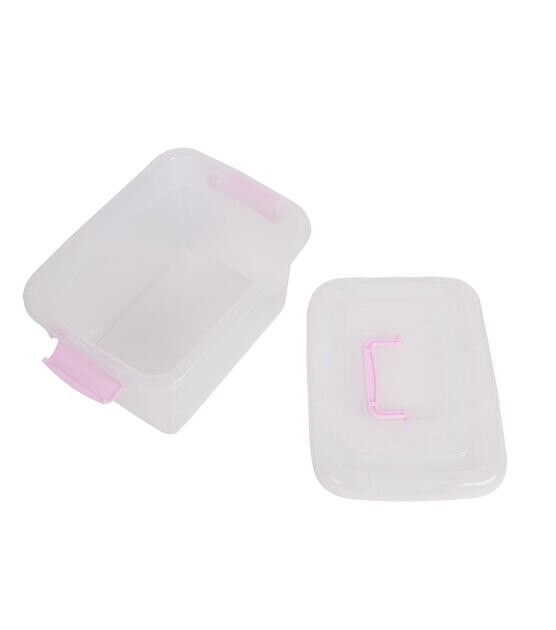 11" x 6.5" Pink & Blue Plastic Storage Boxes 5ct by Top Notch, , hi-res, image 18