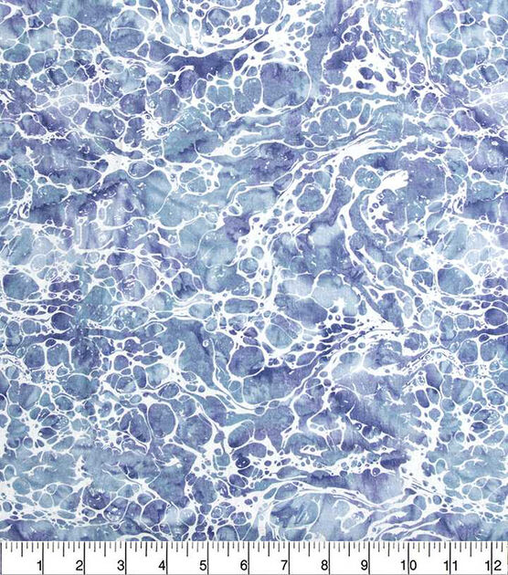 Blue Water Blender Quilt Cotton Fabric by Keepsake Calico, , hi-res, image 2