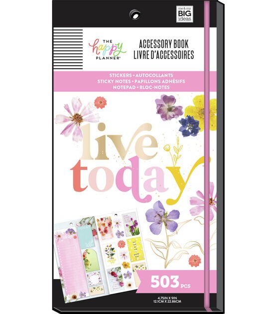 Happy Planner Pressed Florals Accessory Book
