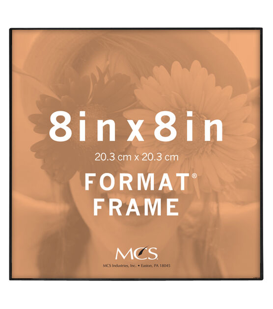 8X8 Picture Frames Black, Matted to 8 X 8 Cadre Photo with Mat for