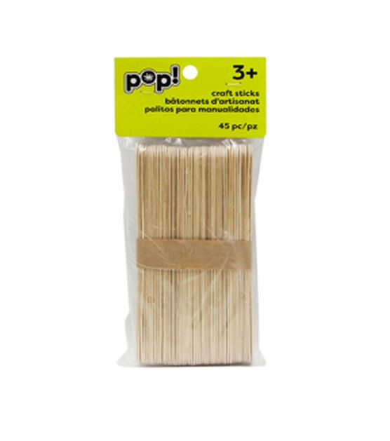 POP! Natural Craft Sticks