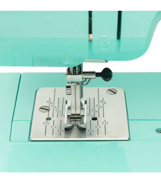 Janome Arctic Teal Crystal Easy-to-Use Sewing Machine 001crystal
