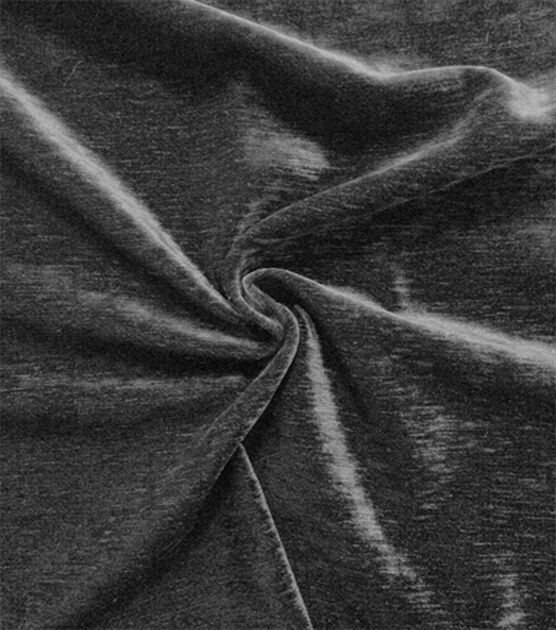Signature Series Upholstery Velvet Fabric Black