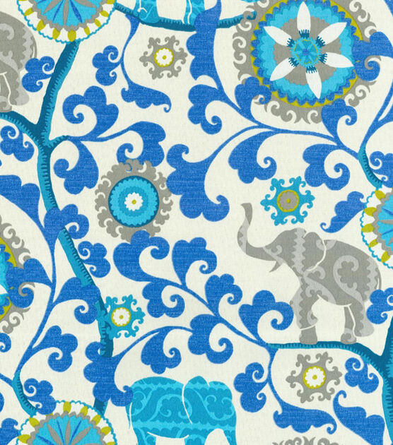 P/K Lifestyles Outdoor Fabric 54" Menagerie & Sapphire