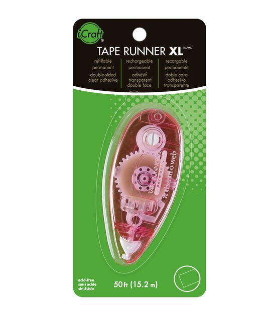 Tape Runner, 0.31 x 49 ft, Dries Clear