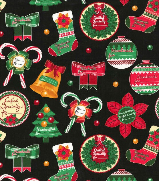 Handcrafted Icons Christmas Cotton Fabric, , hi-res, image 2