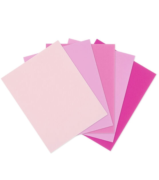 50 Sheet 8.5 x 11 Pink Solid Core Cardstock Paper Pack by Park Lane