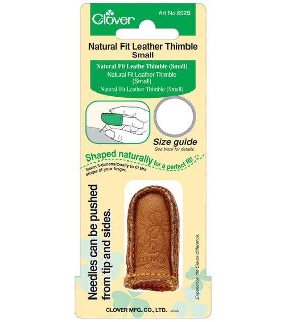 Natural Fit Leather Thimble Small