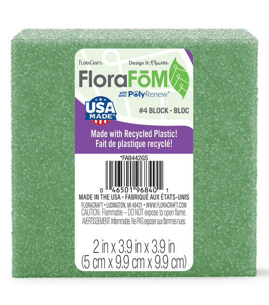 FloraCraft 4" Green FloraFoM Block