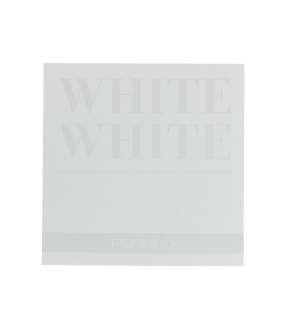 Fabriano 20 Sheet White White Pad 8" x 8"