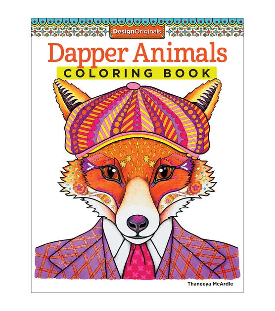 Download Adult Coloring Book Design Originals Dapper Animals | JOANN