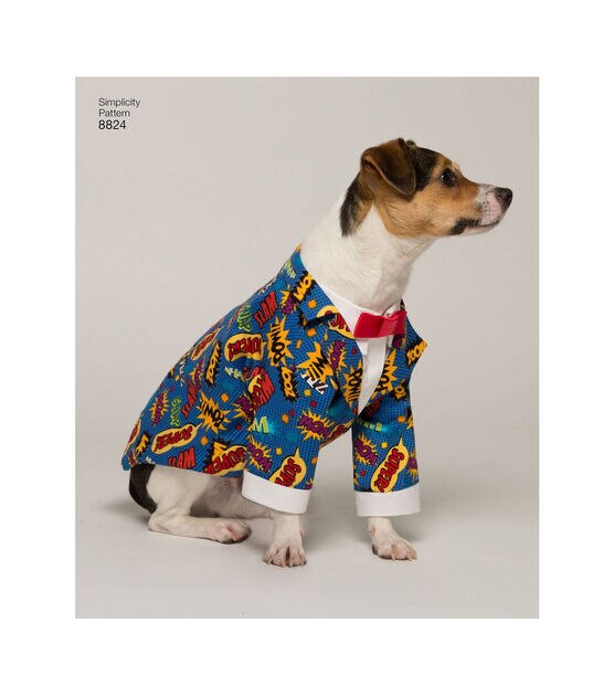 Simplicity S8824 Size S to L Dog Coats Sewing Pattern, , hi-res, image 4