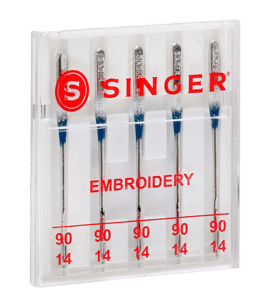 SINGER Universal Embroidery Sewing Machine Needles Size 90/14 5ct, , hi-res, image 5