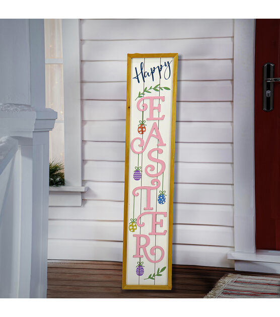 National Tree 43" Decorated Easter Porch Sign, , hi-res, image 4