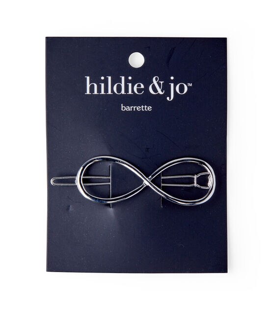 Silver Infinity Barrette by hildie & jo