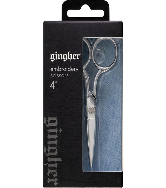 Singer Floral 4 Inch Embroidery Scissors Curved Blade
