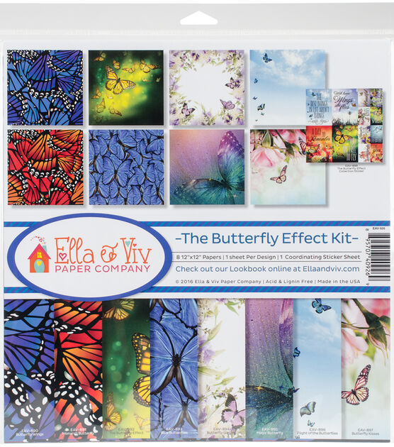 Ella & Viv Collection Kit 12"X12" The Butterfly Effect