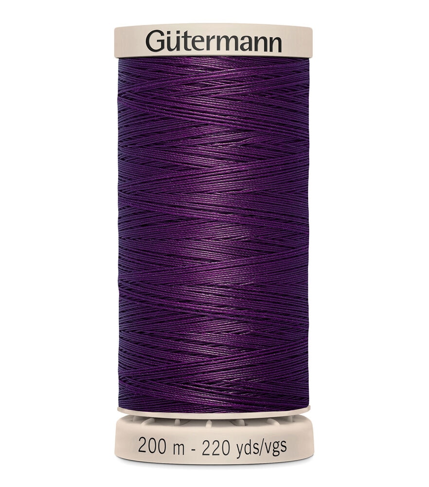 Gutermann Hand Quilting Thread 200 Meters (220 Yrds), 3832 Grape, swatch