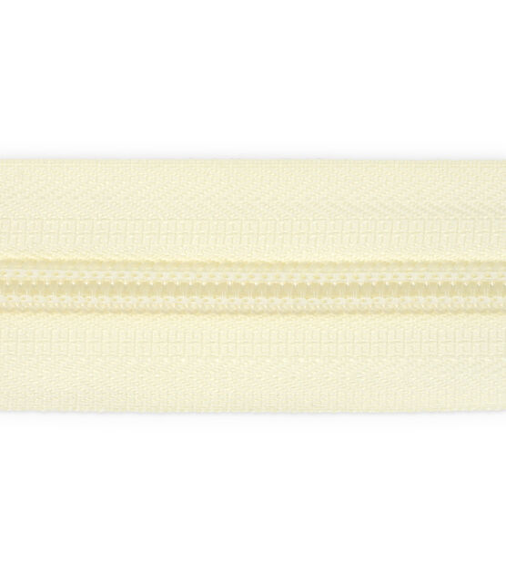 Dritz Home Nylon Upholstery Zipper Chain, Cream