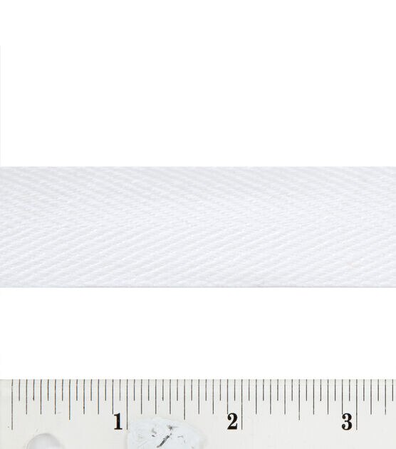 Simplicity Heavy Twill Trim 1'' White