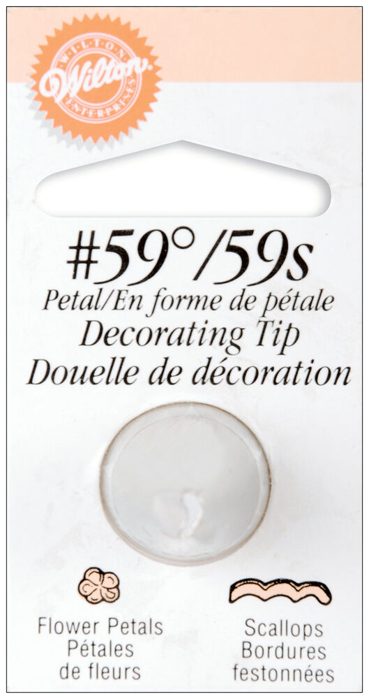 Wilton Decorating Tips, #59 Petal, swatch, image 9
