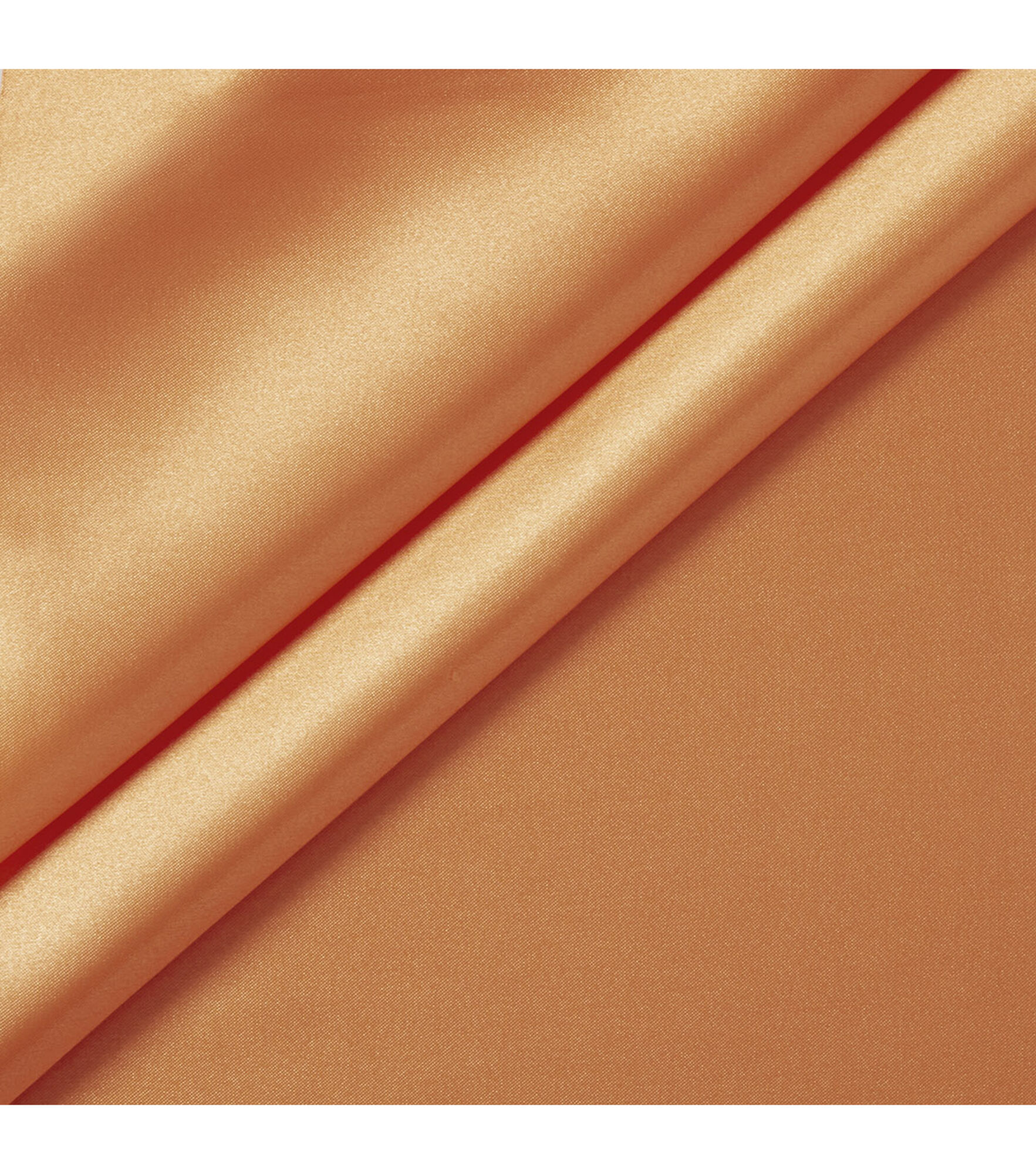 Glitterbug Satin Solid Fabric, Orange, hi-res