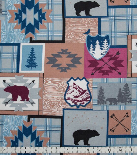 Wilderness Patch Super Snuggle Flannel Fabric, , hi-res, image 1