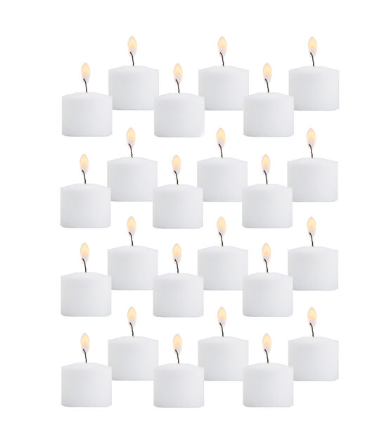 24pk White Unscented Votive Candle by Hudson 43, , hi-res, image 4