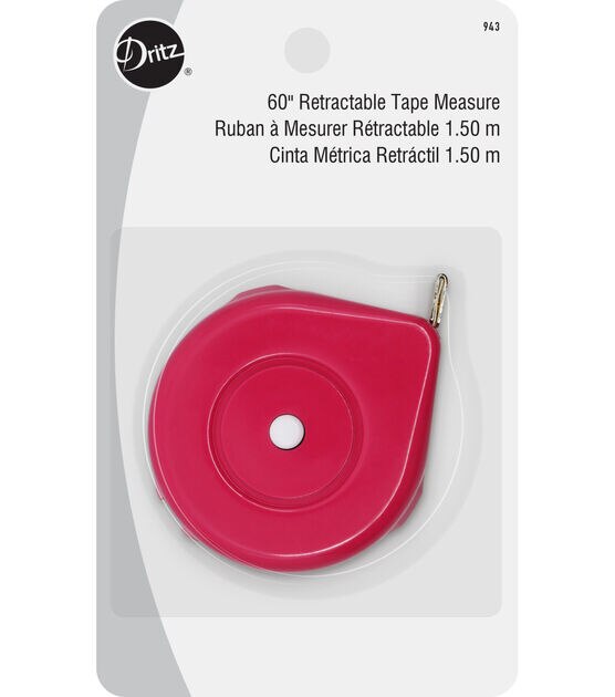 Dritz 60" Retractable Tape Measure, Assorted Colors, , hi-res, image 2