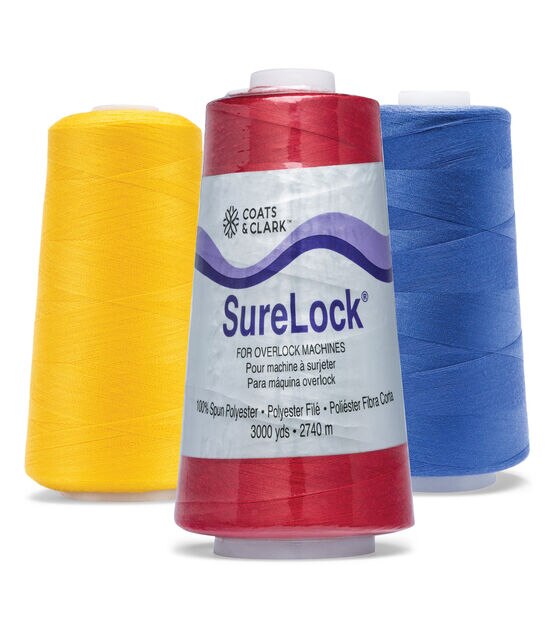Coats & Clark 3000yd Spun Polyester 40wt Overlock Thread, , hi-res, image 1