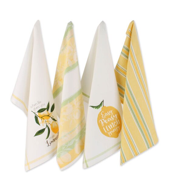 Design Imports Kitchen Towel Set Lemon Bliss, , hi-res, image 2