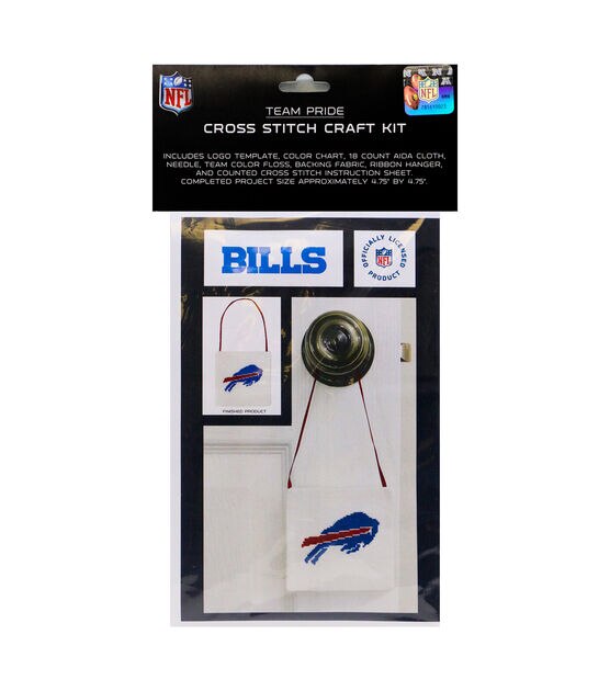 Sporticulture 5' Team Pride NFL Buffalo Bills Cross Stitch Kit