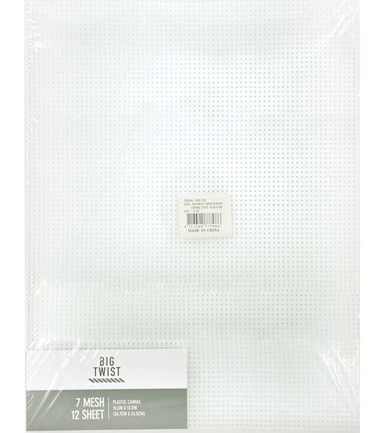 Loops & Threads Mesh Plastic Canvas - Clear - 12 x 18 in