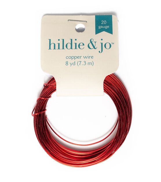 8yds Red Copper Wire by hildie & jo, , hi-res, image 1